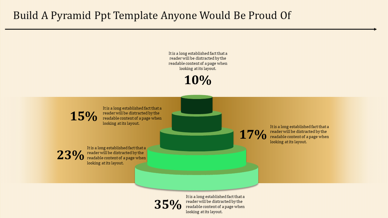 Free - Attractive Multi-Step Pyramid PowerPoint Template Slide